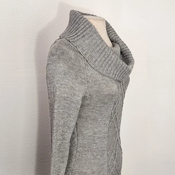 RUE 21 Dress Cable Detail Knit Sweater Gray M - Picture 10 of 15